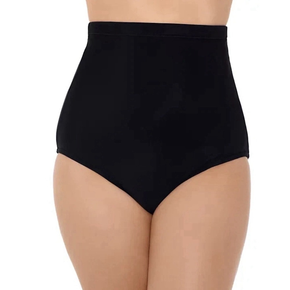 NWT Swim Solutions Ultra High Waist Swim Bikini Bottoms 14 pjn0626b